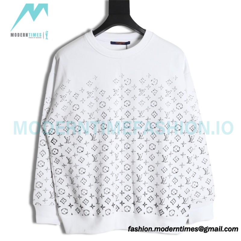 Louis Vuitton - 23FW Full Print Presbytery Gradient Crewneck Hoodie