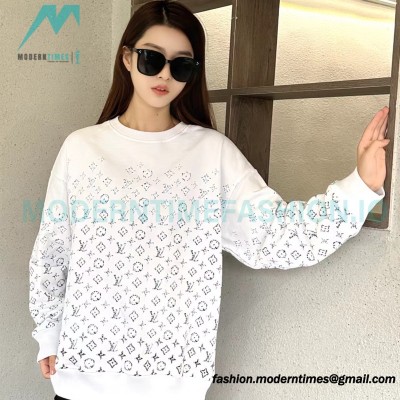 Louis Vuitton - 23FW Full Print Presbytery Gradient Crewneck Hoodie