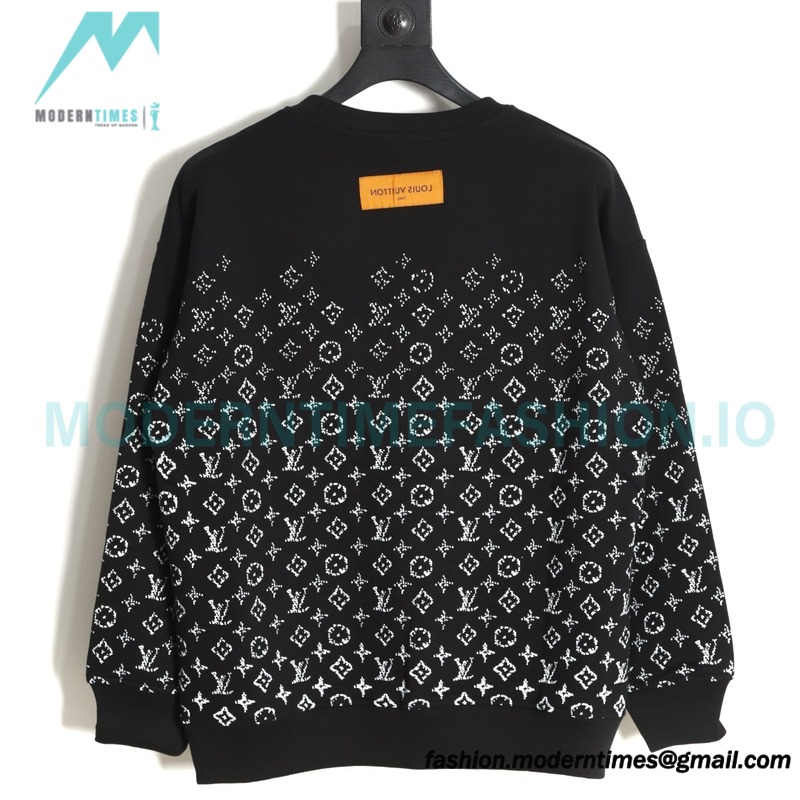 Louis Vuitton - 23FW Full Print Presbytery Gradient Crewneck Hoodie