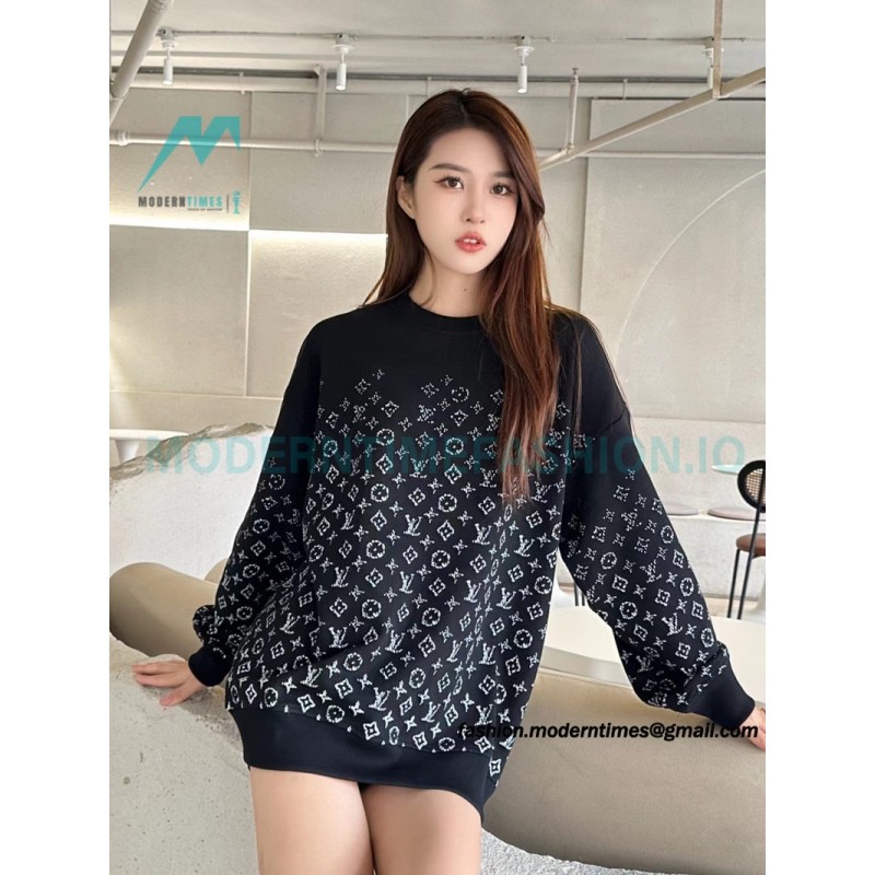 Louis Vuitton - 23FW Full Print Presbytery Gradient Crewneck Hoodie