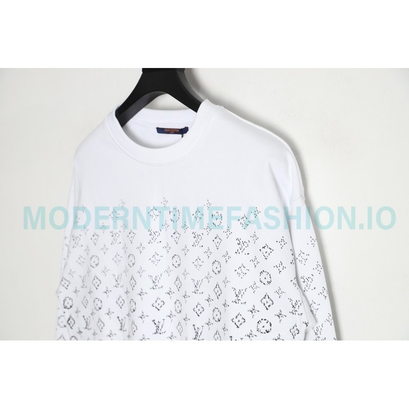 Louis Vuitton - 23FW Full Print Presbytery Gradient Crewneck Hoodie