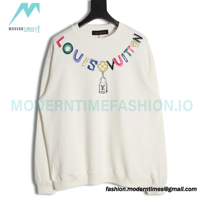 Louis vuitton - Colorful Printed Beaded Chain Hoodie