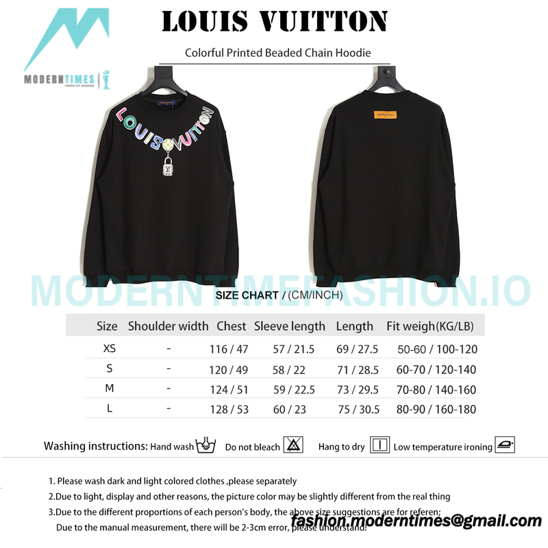 Louis vuitton - Colorful Printed Beaded Chain Hoodie