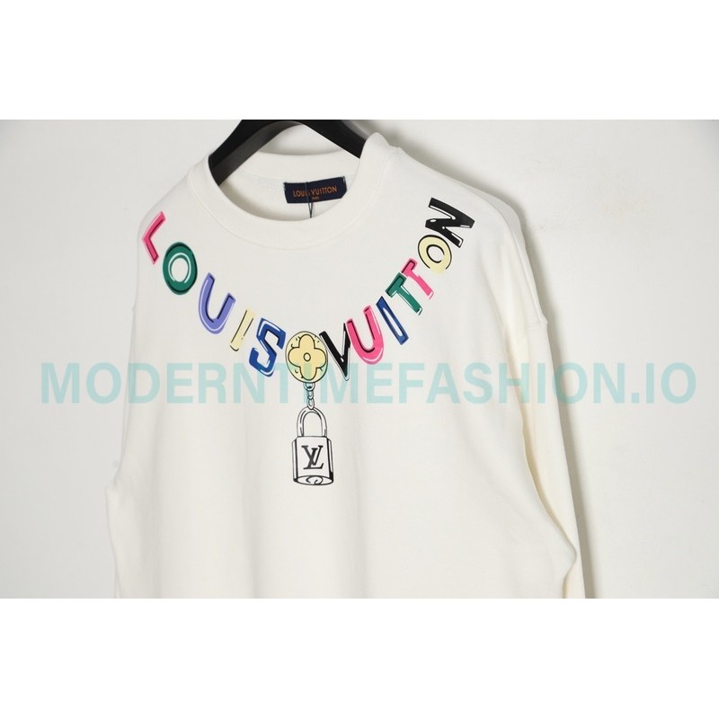 Louis vuitton - Colorful Printed Beaded Chain Hoodie
