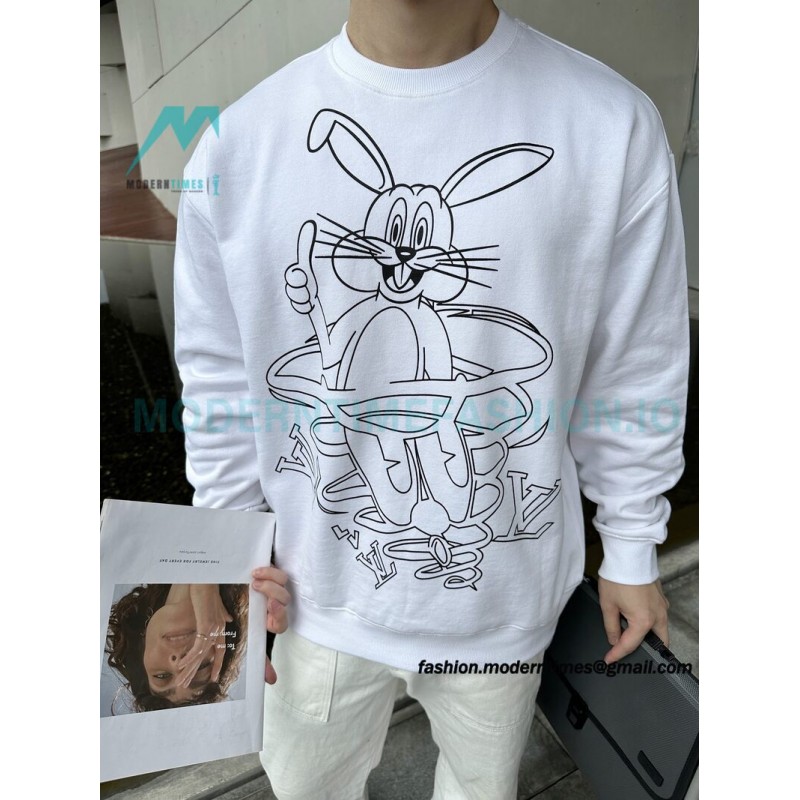 Louis Vuitton - Year Of The Rabbit Limited Print Crewneck Hoodie