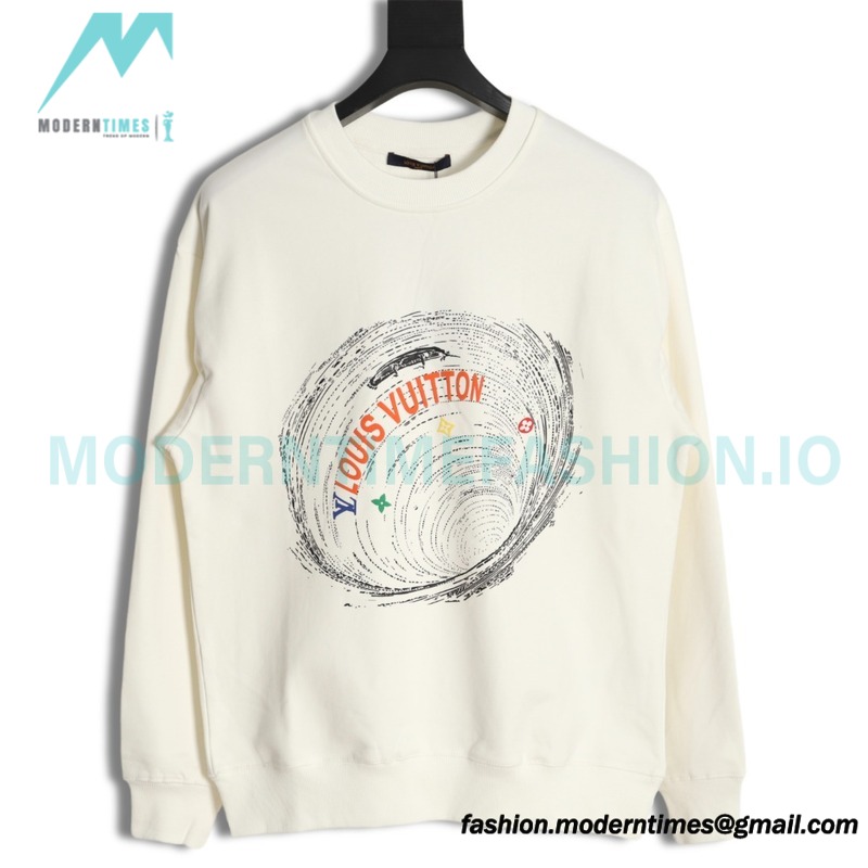 Louis Vuitton - Whirlpool Foam Printed Crewneck Hoodie