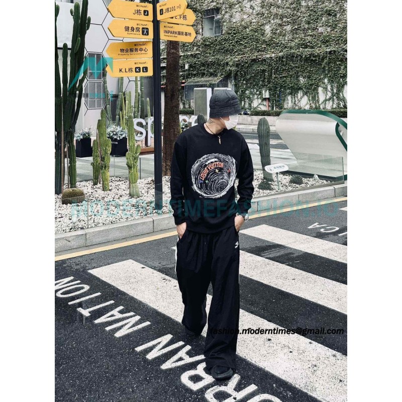 Louis Vuitton - Whirlpool Foam Printed Crewneck Hoodie
