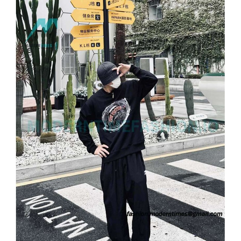 Louis Vuitton - Whirlpool Foam Printed Crewneck Hoodie