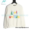 Louis Vuitton - Graffiti Foam Print Crewneck Hoodie