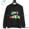 Louis Vuitton - Graffiti Foam Print Crewneck Hoodie