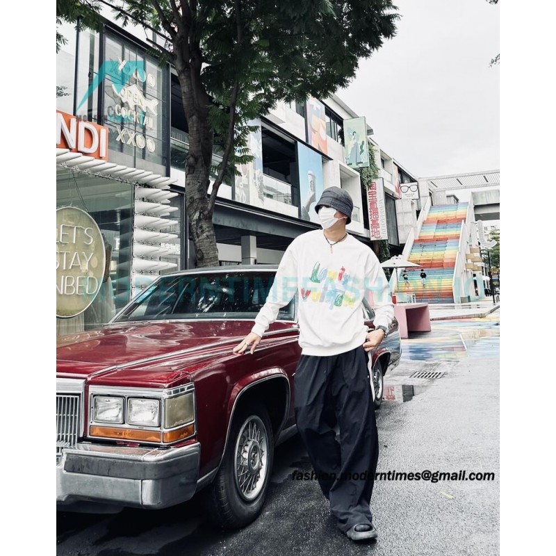 Louis Vuitton - Graffiti Foam Print Crewneck Hoodie