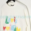 Louis Vuitton - Graffiti Foam Print Crewneck Hoodie