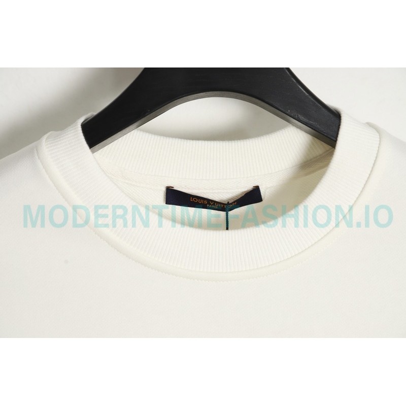 Louis Vuitton - Graffiti Foam Print Crewneck Hoodie