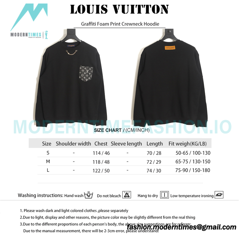 Louis Vuitton - Denim Pocket Crewneck Hoodie