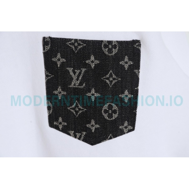 Louis Vuitton - Denim Pocket Crewneck Hoodie