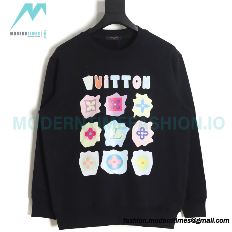 Louis Vuitton - 23FW  Full Label Crewneck Hoodie