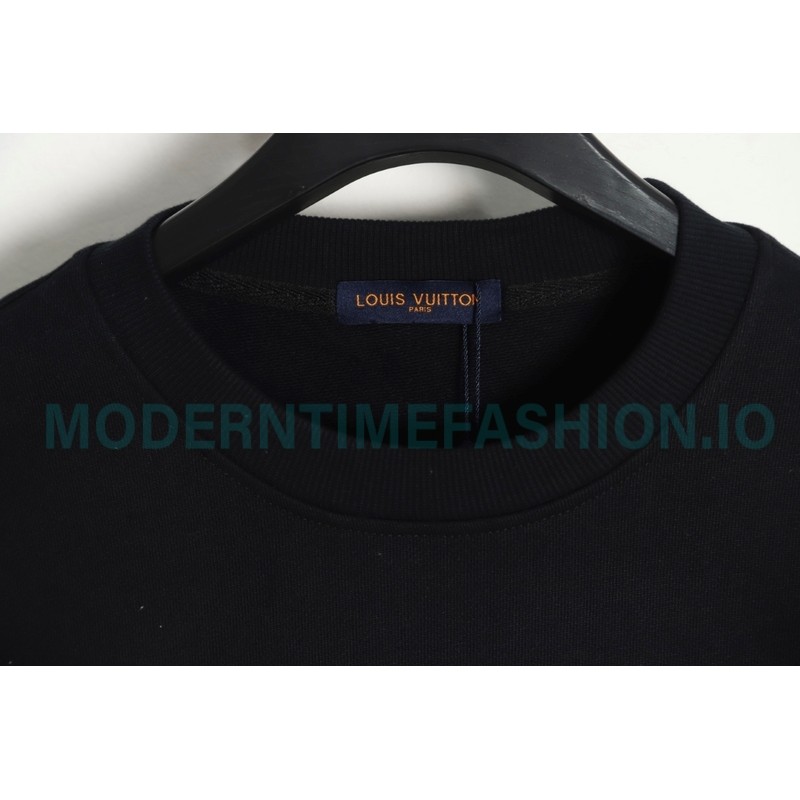 Louis Vuitton - 23FW  Full Label Crewneck Hoodie