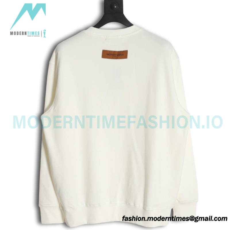 Louis Vuitton - 23FW  Full Label Crewneck Hoodie
