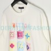 Louis Vuitton - 23FW  Full Label Crewneck Hoodie