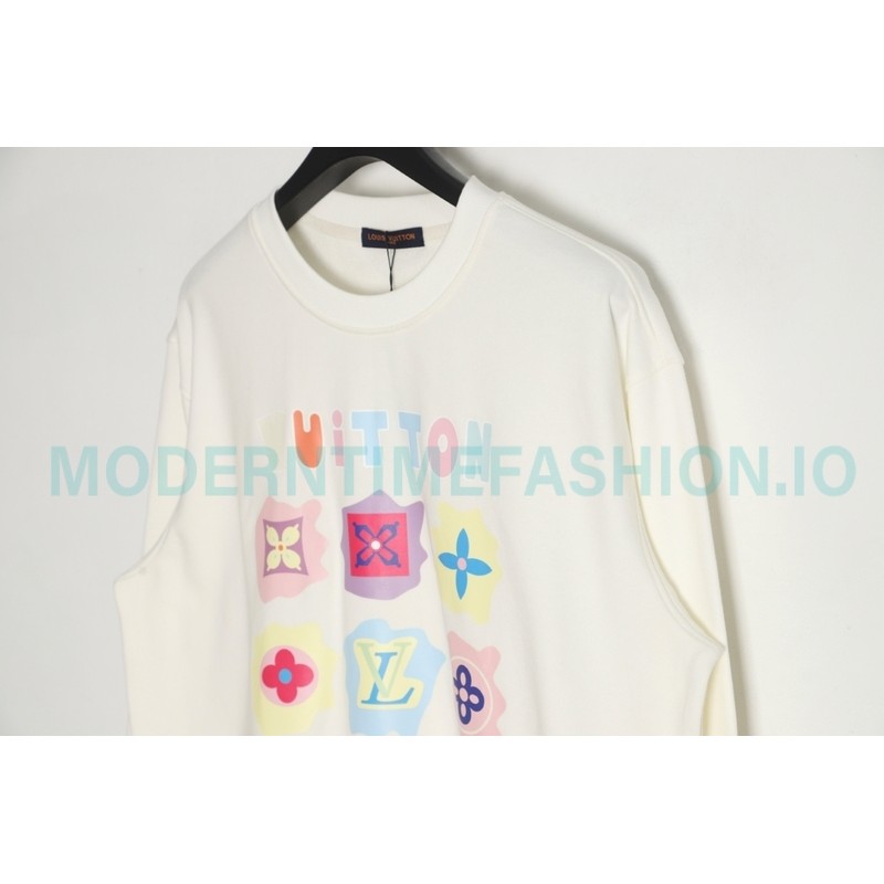 Louis Vuitton - 23FW  Full Label Crewneck Hoodie