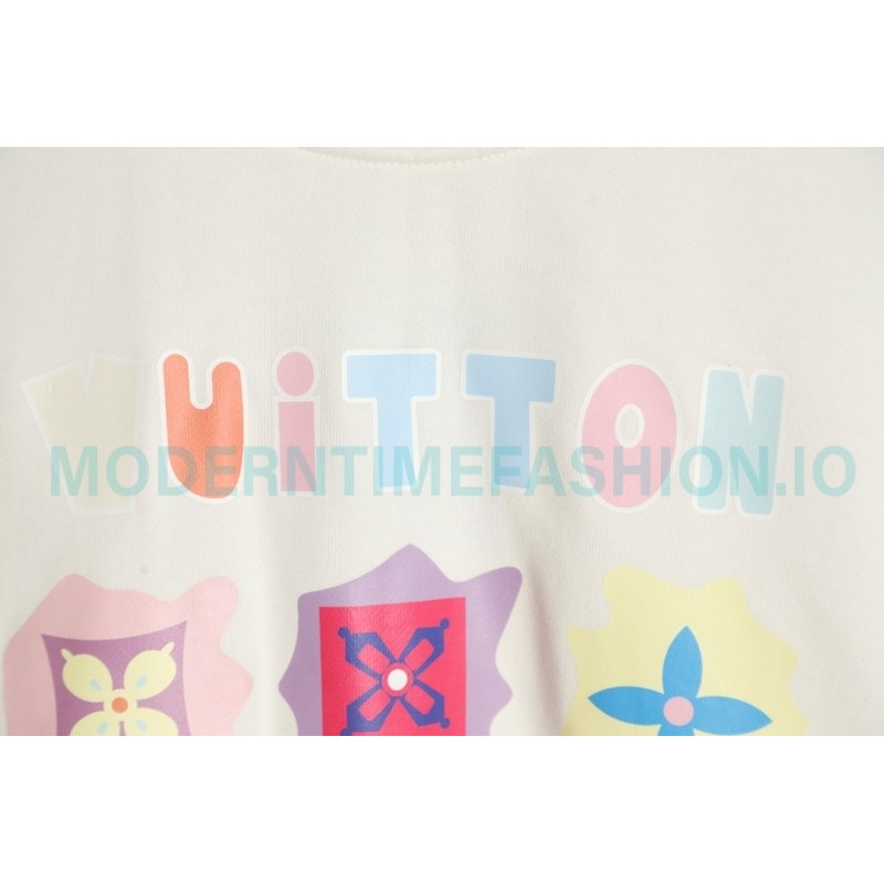 Louis Vuitton - 23FW  Full Label Crewneck Hoodie