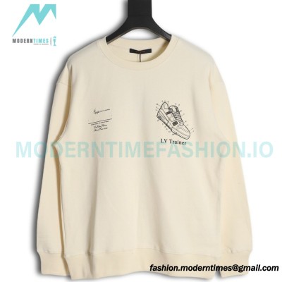 Louis Vuitton - 23FW Shoes Print Crewneck Hoodie