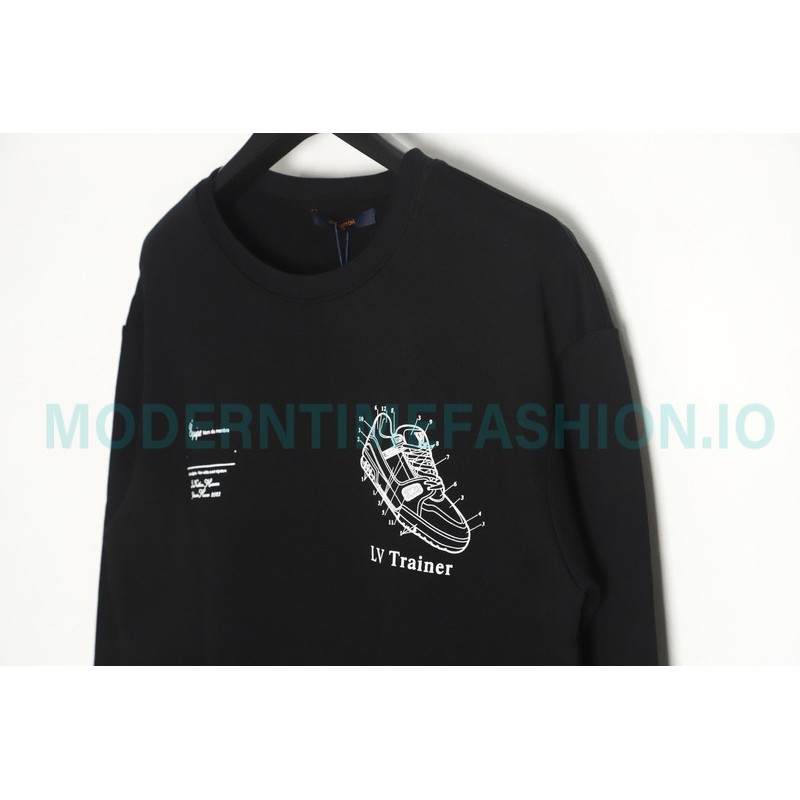 Louis Vuitton - 23FW Shoes Print Crewneck Hoodie