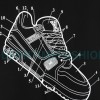 Louis Vuitton - 23FW Shoes Print Crewneck Hoodie
