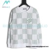 Louis Vuitton - 23FW Checkered Crewneck Hoodie