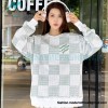 Louis Vuitton - 23FW Checkered Crewneck Hoodie