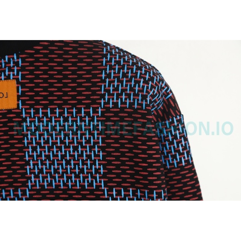 Louis Vuitton - 23FW Checkered Crewneck Hoodie