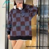 Louis Vuitton - 23FW Checkered Crewneck Hoodie