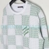 Louis Vuitton - 23FW Checkered Crewneck Hoodie