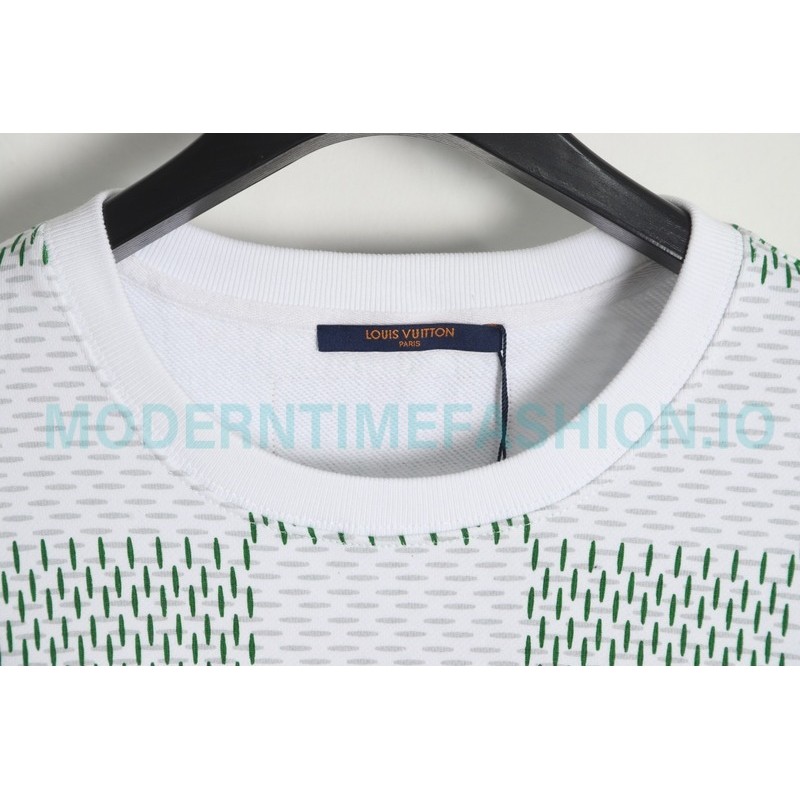 Louis Vuitton - 23FW Checkered Crewneck Hoodie