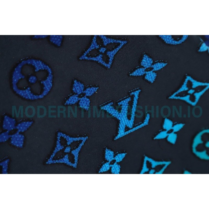 Louis Vuitton - 22FW Full Print Gradient Flock Presbyte Crewneck Hoodie