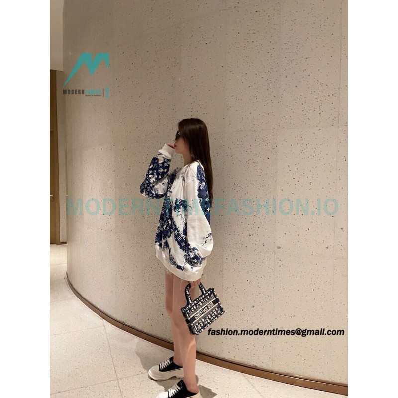Louis Vuitton - 22FW Cashew Flower Series Crewneck Hoodie