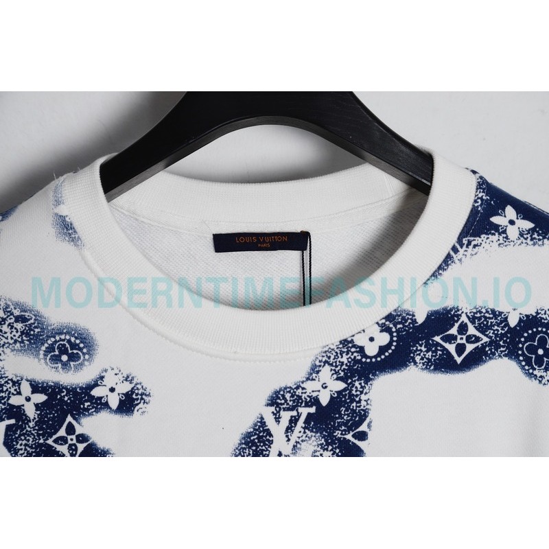 Louis Vuitton - 22FW Cashew Flower Series Crewneck Hoodie