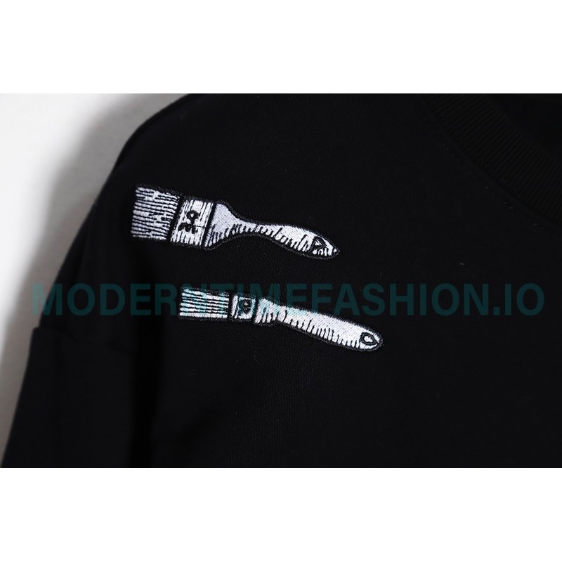 Louis Vuitton - 23FW Multi-element Tool Embroidered Crewneck Hoodie