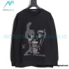 Louis Vuitton - 23FW Face Embroidered Crewneck Hoodie