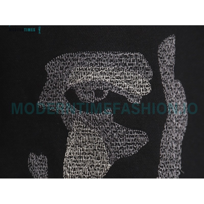 Louis Vuitton - 23FW Face Embroidered Crewneck Hoodie