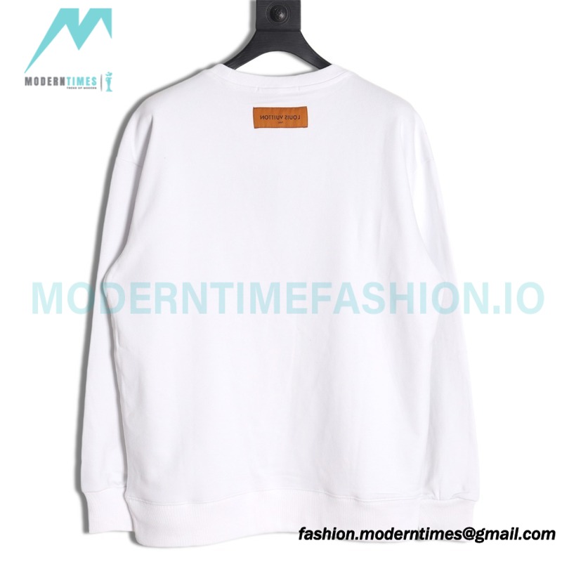Louis Vuitton - 23FW Face Embroidered Crewneck Hoodie