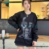 Louis Vuitton - 23FW Face Embroidered Crewneck Hoodie