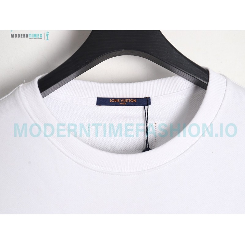 Louis Vuitton - 23FW Face Embroidered Crewneck Hoodie