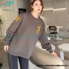 Louis Vuitton - 23FW Flocked Paratrooper Print Crewneck Hoodie