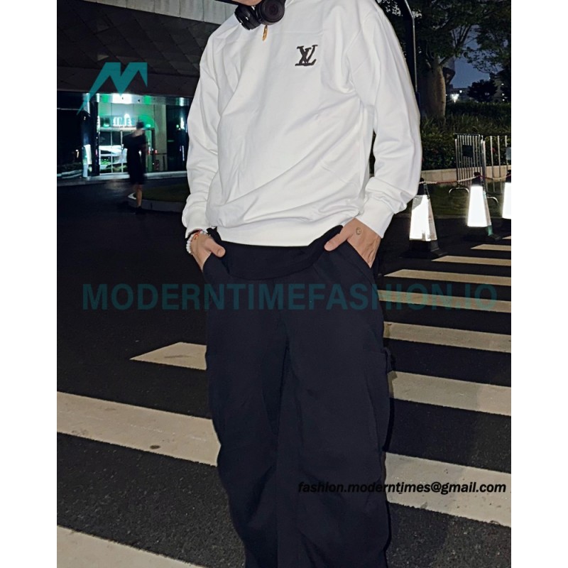 Louis Vuitton - Hand Printed Crew-neck Hoodie