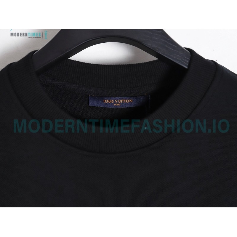 Louis Vuitton - Hand Printed Crew-neck Hoodie
