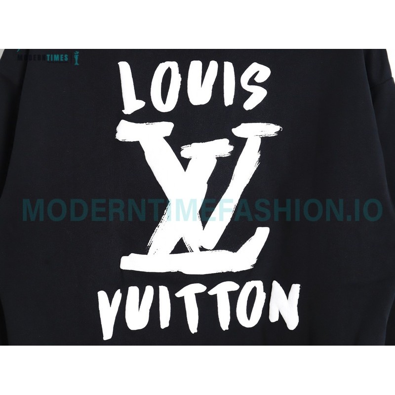 Louis Vuitton - Hand Printed Crew-neck Hoodie