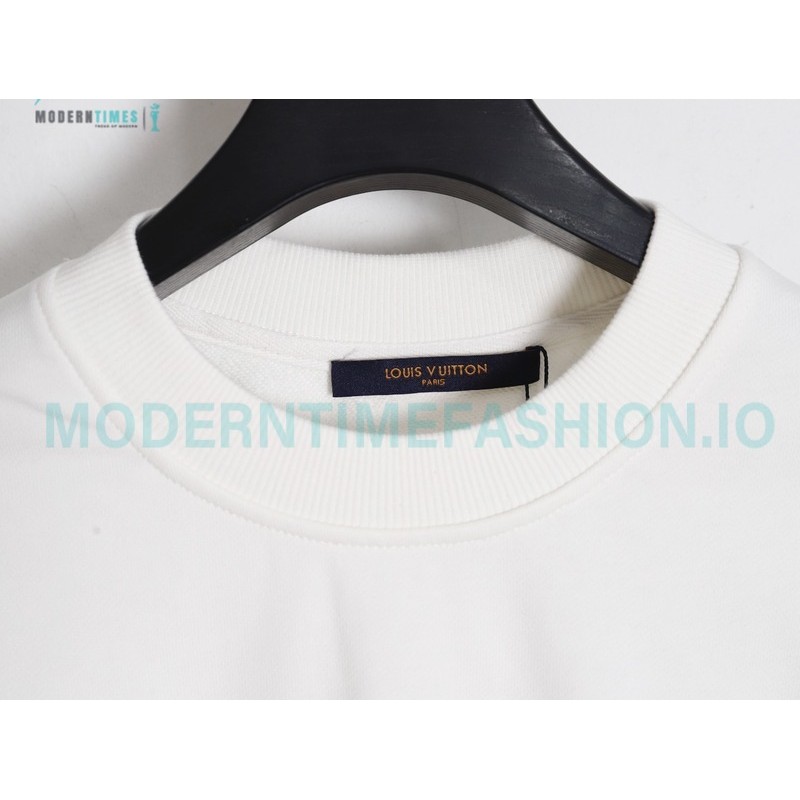 Louis Vuitton - Hand Printed Crew-neck Hoodie