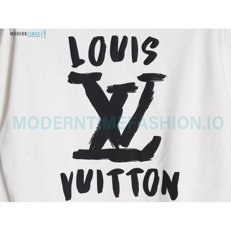 Louis Vuitton - Hand Printed Crew-neck Hoodie