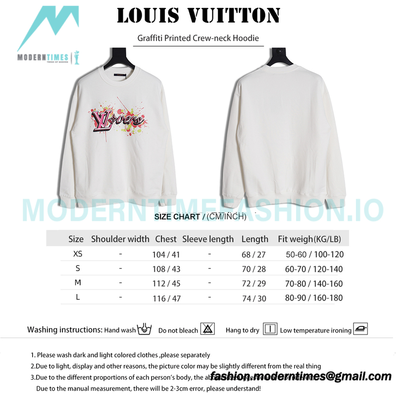 Louis Vuitton - Graffiti Printed Crew-neck Hoodie